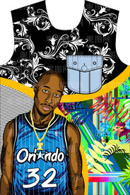 大牌男装印花 分层