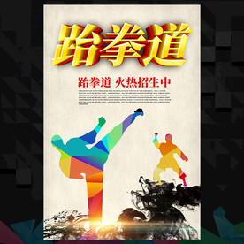跆拳道海报