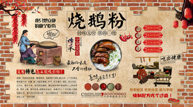 烧鹅粉背景墙
