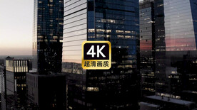 高端商务建筑群视频