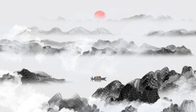 山水画 晶瓷画 新中式