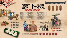 萝卜粄背景墙