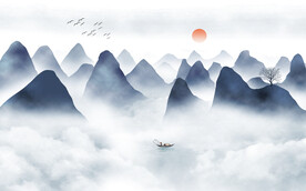 新中式水墨山水