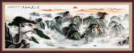 泰山油画