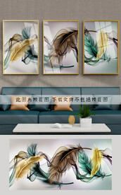 羽毛装饰画