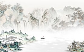 国画新山水高清画 TIF分层