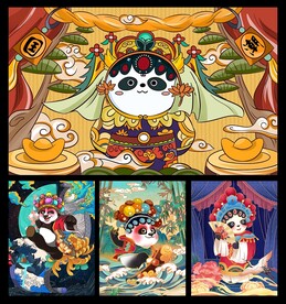 国潮插画