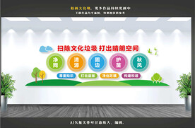 扫黄打非文化墙