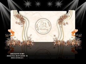 香槟色婚礼背景