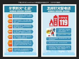 冬季防火知识宣传