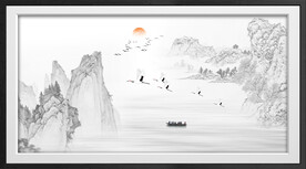 水墨画 