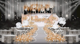 香槟色婚礼仪式区