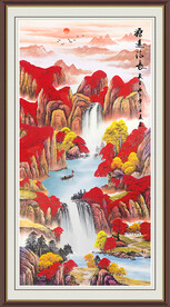 源远流长山水画