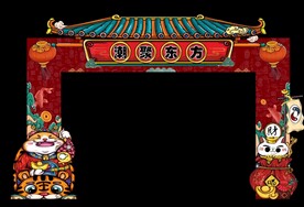 国潮门头