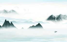 新中式山水 tif文件分层