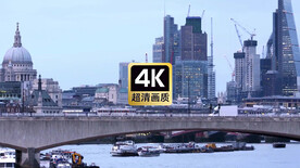 短视频素材跨海大桥现代城市建筑