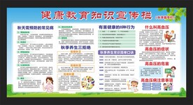 秋季健康教育知识宣传栏