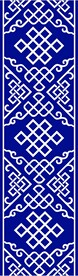 蓝色花边矢量