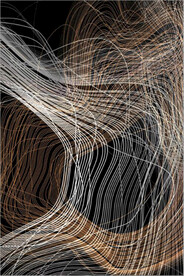 北欧风金色线条玄关装饰画