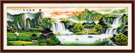 山水油画