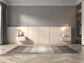 现代卧室背景墙