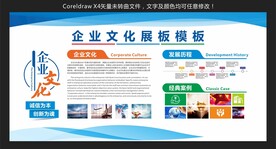 企业文化展板模板