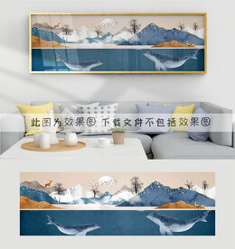 鲸鱼装饰画