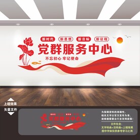 党群服务中心文化墙