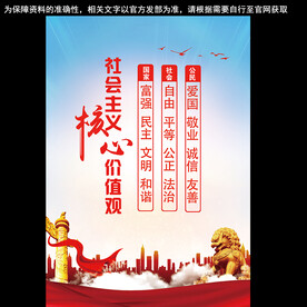 核心价值观海报