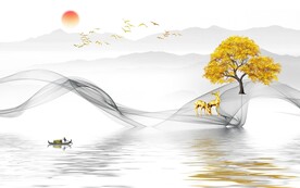 中式背景墙