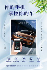智能手机控车海报