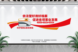 档案室标语文化墙