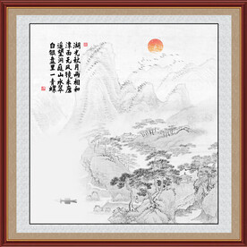 新中式山水画 