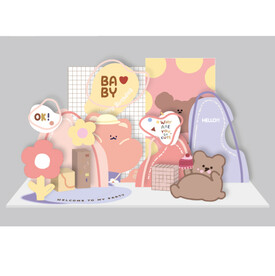 ING风森系简约宝宝宴PSD