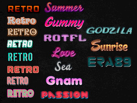 甜点甜品卡通甜美字体特效字