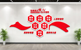 社会主义核心价值观文化墙