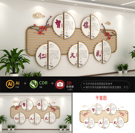 国学经典文化墙