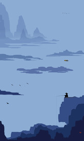 水墨山水画