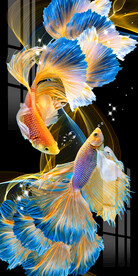 梦幻时尚孔雀图轻奢玄关