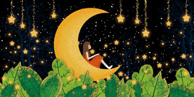 晶瓷画 星空夜晚