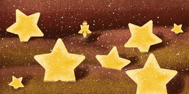 晶瓷画 抽象画 星星