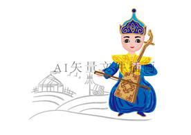 蓝色马头琴