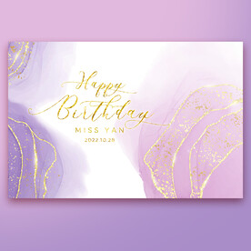 粉紫色生日背景