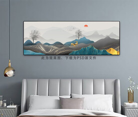 中式风格床头画