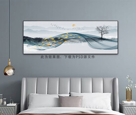 床头画 抽象线条画