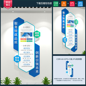 竖版企业文化墙