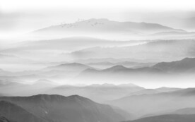 新中式山水画背景墙