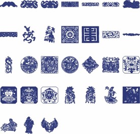矢量古典青花瓷国风图片