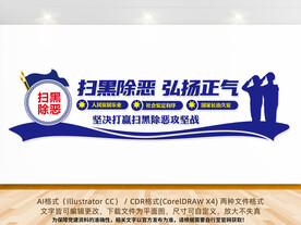 扫黑除恶宣传墙