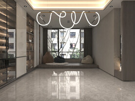 现代餐客厅场景